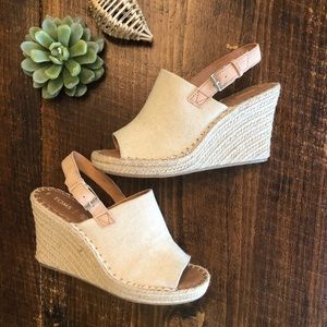 TOM’S | Monica Espadrille Slingback Wedge Sandals